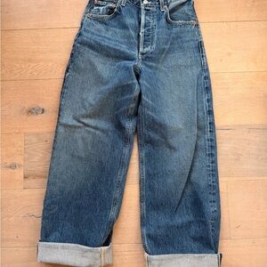 Agolde Dark Blue Flare Jeans